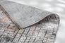 Carpet Sarezzo graphic grid grey brown short pile Astra 4