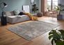 Carpet Sarezzo graphic grid grey brown short pile Astra 6