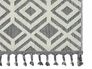 Outdoor Teppich Trevi Grafisch Rauten grau creme Astra Ecke 4