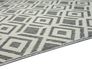 Outdoor Teppich Trevi Grafisch Rauten grau creme Astra Kante 5