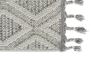 Outdoor Teppich Trevi Rauten Muster hellgrau beige Astra Ecke 4