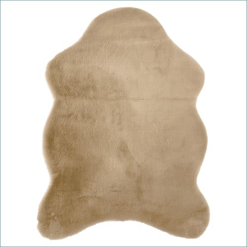 Astra fur rug Elda light brown faux fur carpet