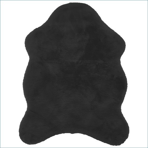 Astra fur rug Elda black faux fur decoration carpet