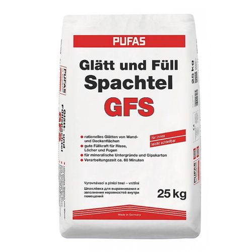 Pufas Glätt- und Füllspachtel GFS 25 Kg Spachtelmasse