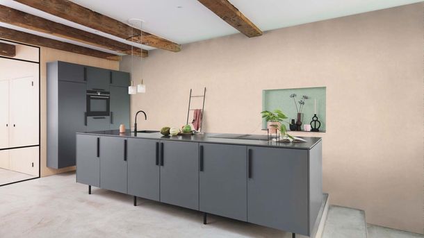 Vliestapete Rasch Uni Modern Struktur Beige 330021 Raum