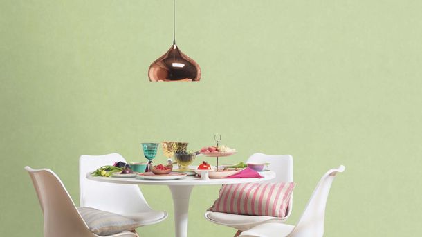 Vliestapete Rasch Uni Modern Struktur Hellgrün 330052 Raum
