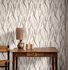 Vliestapete Rasch Floral Aquarell Creme Grau Braun 330205 Raum 1