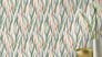 Vliestapete Rasch Floral Aquarell Creme Grün Orange 330229 Raum 1