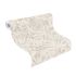 Vliestapete Rasch Blätter Farn Floral Grau Creme 330304 Rolle 4