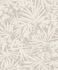 Vliestapete Rasch Blätter Farn Floral Grau Creme 330304 2