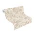 Vliestapete Rasch Blätter Farn Floral Braun Creme 330311 Rolle 5