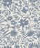 Vliestapete Rasch Blumen Textiloptik Creme Blau 330410 2