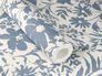 Vliestapete Rasch Blumen Textiloptik Creme Blau 330410 Detail 3
