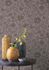 Vliestapete Rasch Blumen Textiloptik Grau 330441 Raum 1