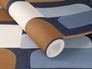 Vliestapete Rasch Grafisch Modern Blau Braun Creme 330519 Detail 3