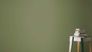 Non-woven wallpaper Rasch linen look plain green 687538 1