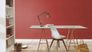 Non-woven wallpaper Rasch linen look plain red 688061 1