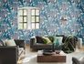 Vliestapete Rasch Tropisch Creme Blau Beige 689501 Raumbild 1