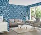 Non-woven wallpaper Rasch Floral Vintage Blue White 865004 4