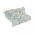 Non-woven wallpaper Rasch abstract jungle white blue 866124 3