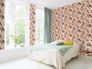 Non-woven wallpaper Rasch floral beige grey brown 866353 1