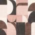 Non-woven wallpaper Rasch graphic pink grey brown 866551 2