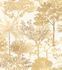 Non-woven wallpaper Rasch jungle trees white yellow 867336 2