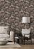 Non-woven wallpaper Rasch jungle black brown 868616 1