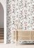 Vliestapete Rasch Floral Blumen Weiß Rot 869118 Raumsituation 1