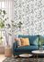 Non-woven wallpaper Rasch floral flowers white blue 869125 1