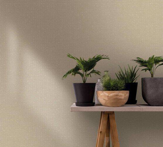 Non-woven wallpaper rattan look braid beige cream 33385