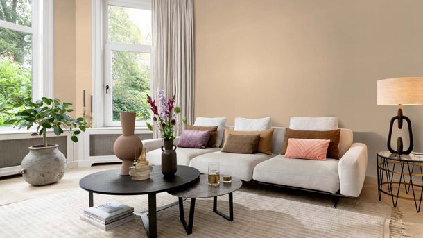 Vliestapete Rasch Linien Struktur Beige Metallic 720150 Raum