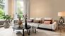 Vliestapete Rasch Linien Struktur Beige Metallic 720150 Raum 1