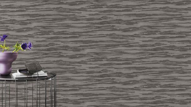 Vliestapete Rasch Marmoriert Grau Silber Metallic 720464 Raum