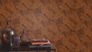 Vliestapete Rasch Tropisch Braun Kupfer Glitzer 720563 Raum 1