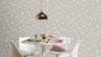 Non-woven wallpaper Rasch floral grey white 463828 1