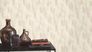 Non-woven wallpaper Rasch leaves beige cream 486247 1