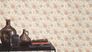 Non-woven wallpaper Rasch leaf pattern cream brown 580228 1