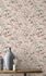 Non-woven wallpaper Rasch flowers cream brown pink 580761 1