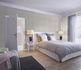 Non-woven wallpaper Rasch linen look light grey 464023 1