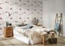 Non-woven wallpaper tendrils cream white beige red 2497-39 3