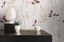 Non-woven wallpaper tendrils cream white beige red 2497-39 6