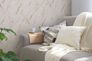 Vliestapete Marmor Effekt Beige Gold Metallic 39336-4 Wohnzimmer 6