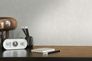 Non-woven wallpaper plain fabric look light grey 39339-3 1