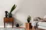 Non-woven wallpaper plain fabric look white grey 39339-6 3