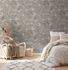 Vliestapete Dschungel Beige Grau Silber Metallic 39340-2 Schlafzimmer 1