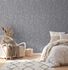 Vliestapete Blumen Gräser Grau Silber Metallic 39546-3 Schlafzimmer 3