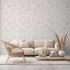 Vliestapete Blumen Zweige Weiß Rosa Metallic 39548-1 Wohnzimmer 1