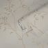 Vliestapete Blattmuster Struktur Beige Braun 39767-1 Detail 1