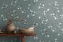 Vliestapete Blätter Grün Silber Metallic 39768-3 Raum 5